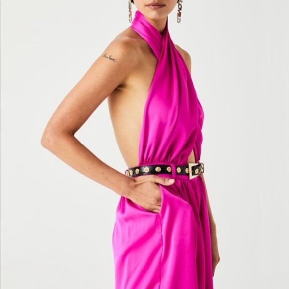 Atoir The Dreamers Dream Jumpsuit Wide Leg Halter Party Cocktail Formal 2 / XS - Picture 6 of 16